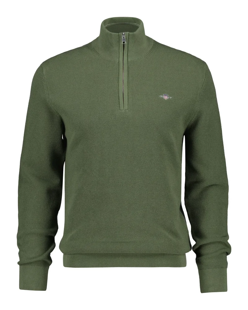 Gant Micro Textured Cotton Half Zip